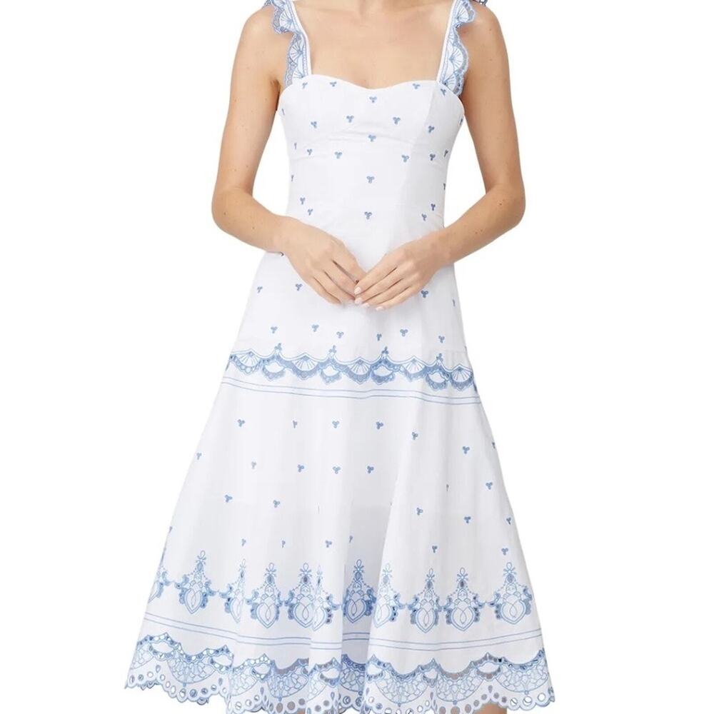 Jonathan Simkhai Rent the Runway Eyelet Embroidered bustier White dress $695